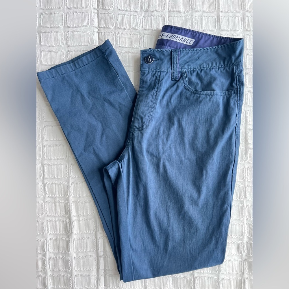 Johnnie-O Marin Prep-Formance Golf Activewear  5-Pocket Pants High Tide 29x30